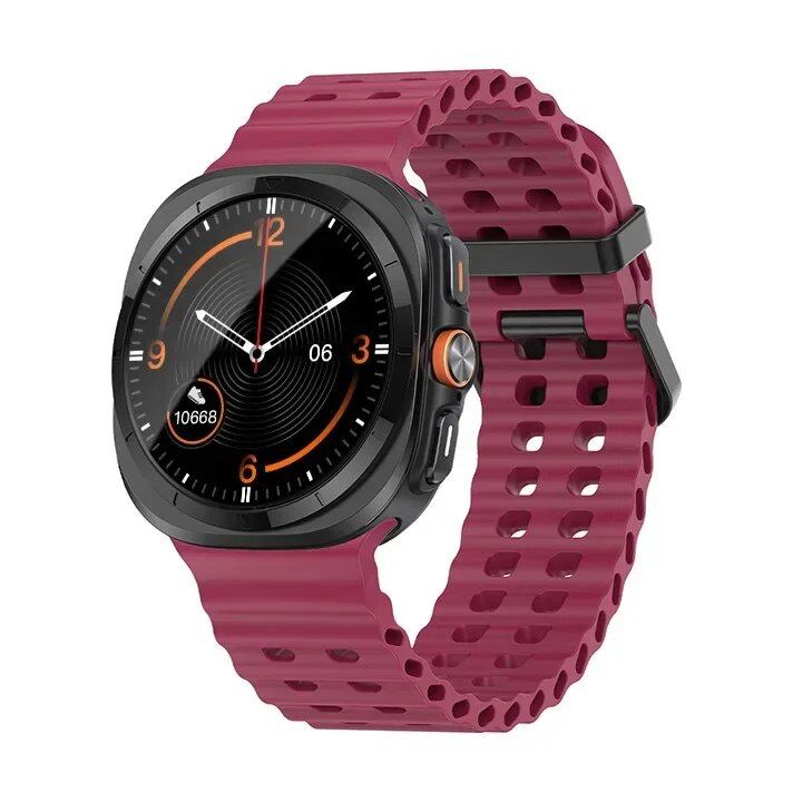 Galaxy Watch Ultra Marine Band, Silicone Sport Bracelet, Genuine Samsung Galaxy Watch 7 Ultra 47mm Strap, Band Color: ; Band Width: Galaxy Watch Ultra, Parallel Import