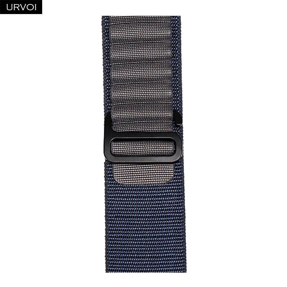 URVOI Apple Watch Ultra 2 Band, Compatible with Series 10/9/8/7/6/SE, Alpine Loop Black, G-Hook Closure, Polyester Woven Cord, Compatible with iWatch 49mm, Band Colors: 44mm, 45mm, 46mm, 49mm, Parallel Import