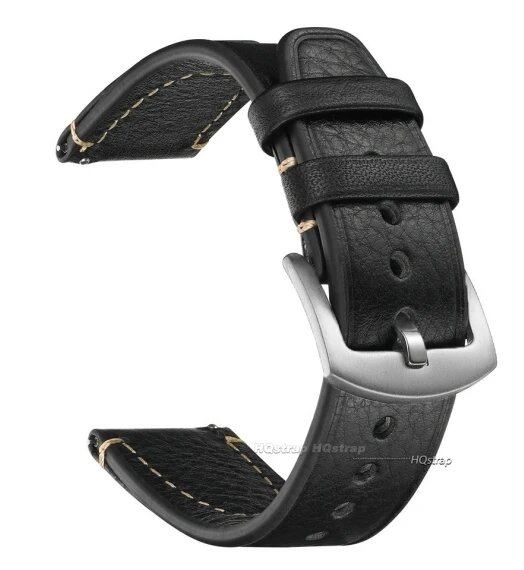 Quick Release Vintage Leather Watch Strap for Rolex, 18mm, 20mm, 22mm, Men's and Women's, Band Color: mm, Parallel Import