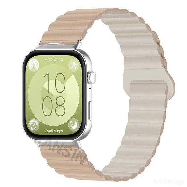 Magnetic Silicone Strap Wristband Replacement Band for Huawei Watch Fit 4 / 4Pro / 3. Band Color: ; Ships from: Parallel Import