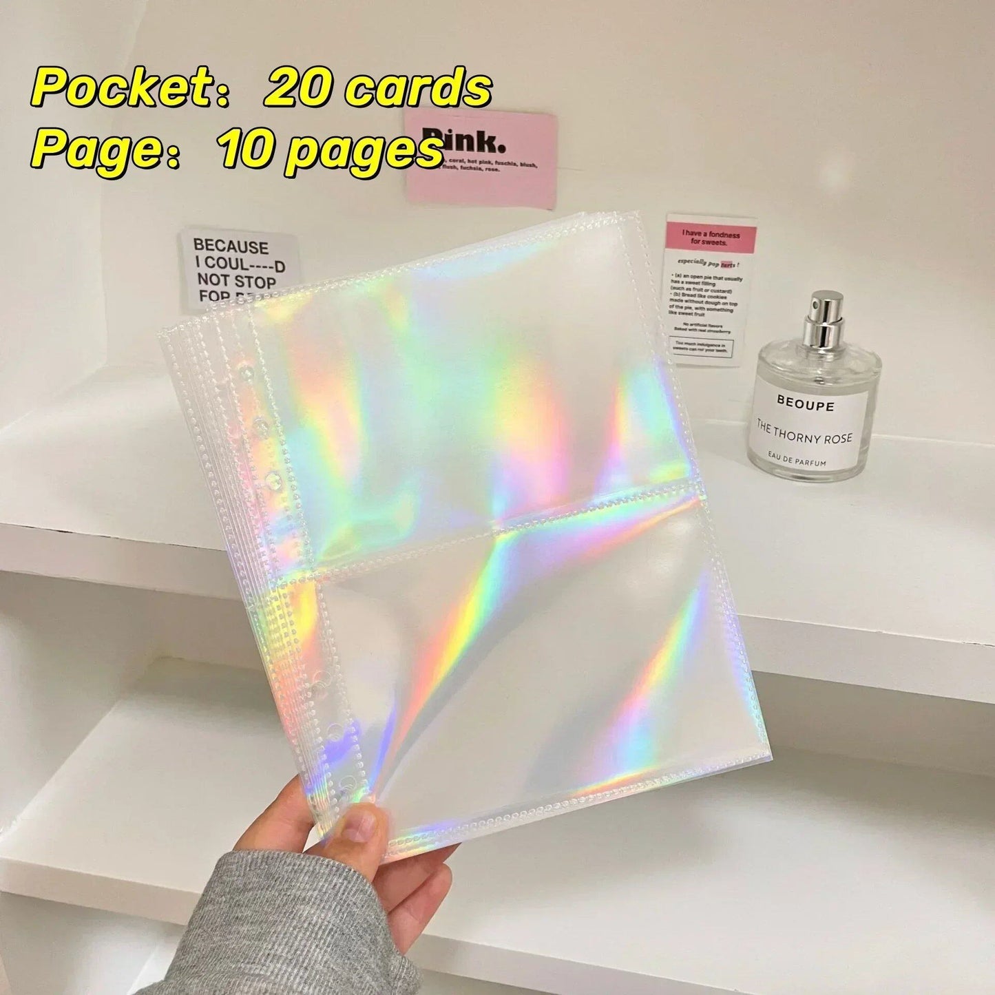 1-4 Grid Multi-Pocket Photo Card Binder Inner Pages for A5 KPOP Photo Cards, Sleeves, Photo Albums, Page Protectors, Card Sleeve Sheets (Parallel Import)