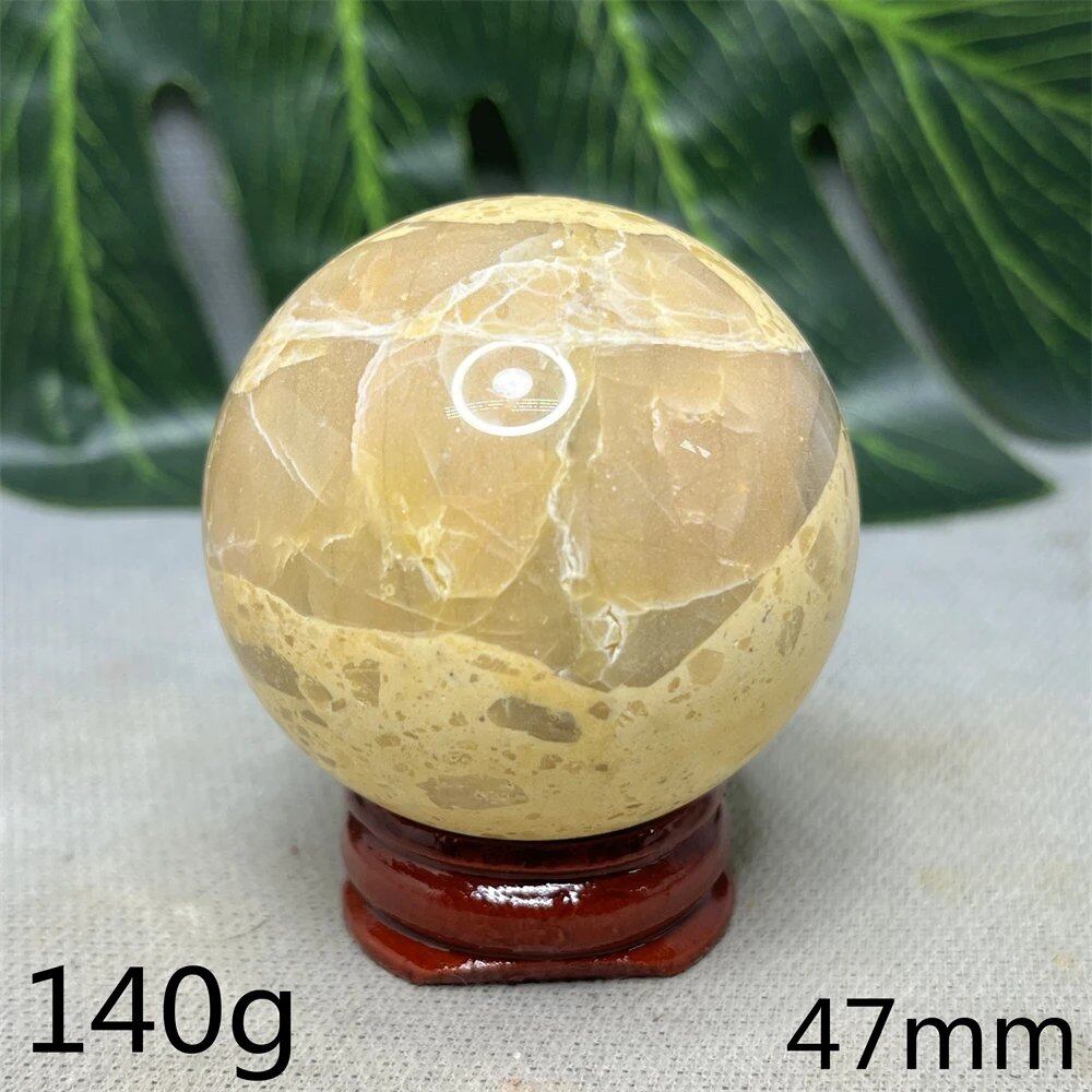 Hand-Polished Australian Gold Opal Ball, Ideal for Home Decor, Room Decoration, Holiday Gifts, Spiritual Stones, Healing, Witchcraft, Altars, and Prayer (Imported)