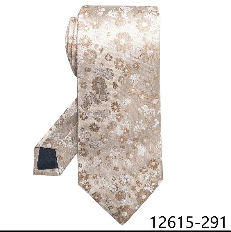 Classic Gray Check 8cm Silk Tie for Men, Perfect for Suits, Weddings, Business, Work, Birthdays, and More. Parallel Import.