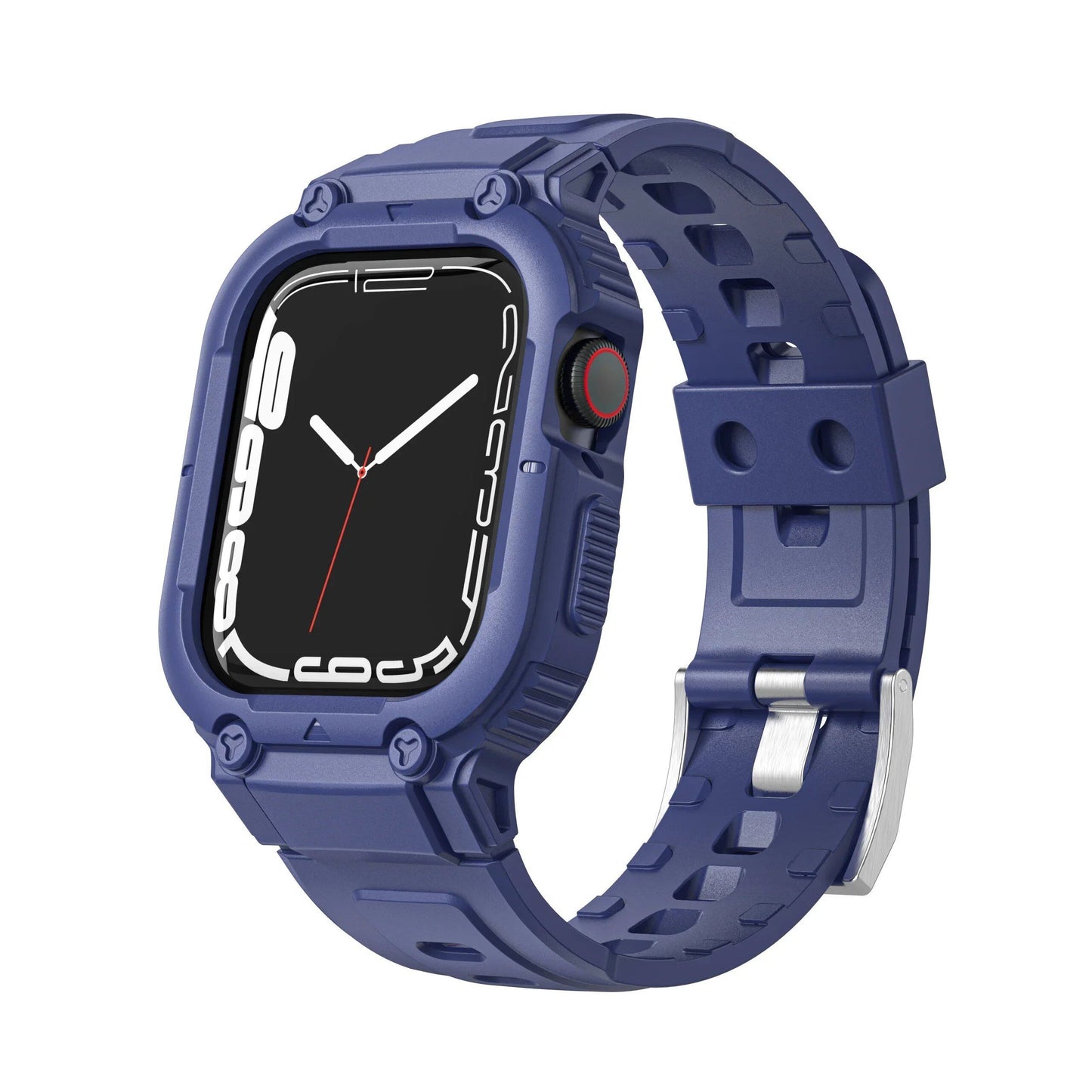 Apple Watch 45mm/49mm/44mm/41mm/40mm用 TPUバンドケース - iWatch Ultra/7/8/6/5/4対応 スポーツストラップ リストバンド アクセサリー サイズ:4 並行輸入品
