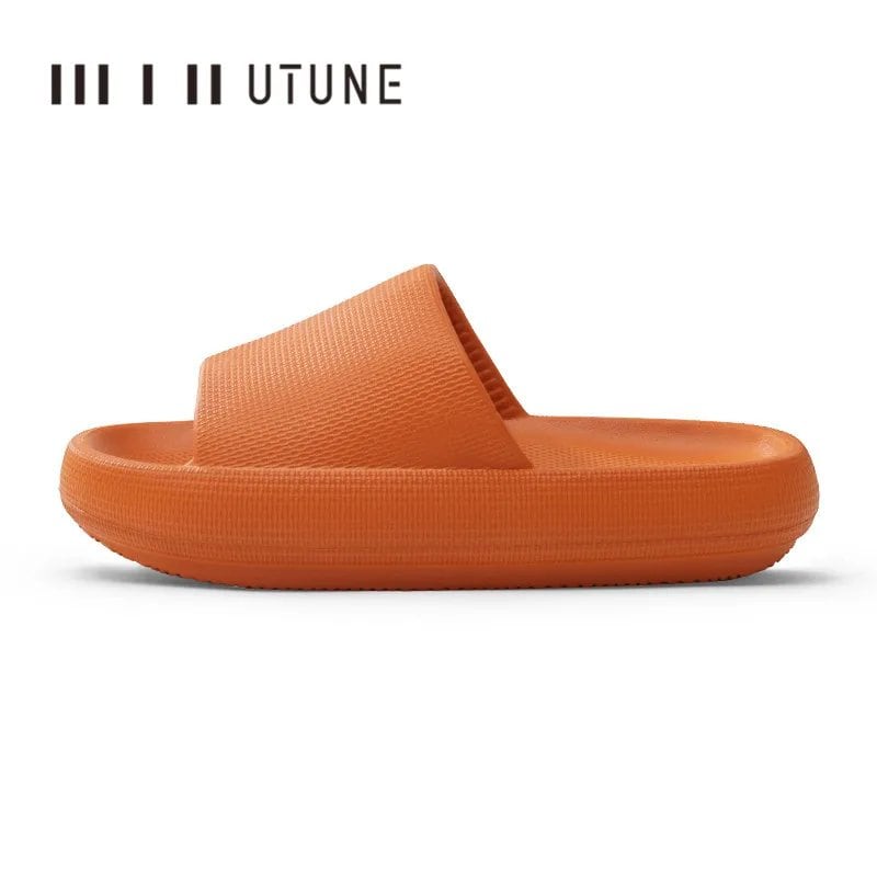 UTUNE Men's 51cm Platform Slippers, EVA Soft Fashion Non-Slip Summer Sandals, Bathroom Shoes, Shower Shoes; Ships from: Parallel Import