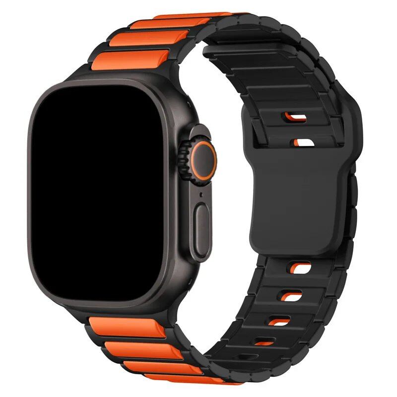 Apple Watch用シリコンバンド(対応機種:Series 9/8/7/6/5/SE/Ultra 2、サイズ:38mm/40mm/42mm/44mm/45mm/46mm/49mm) バンドカラー:mm 並行輸入品