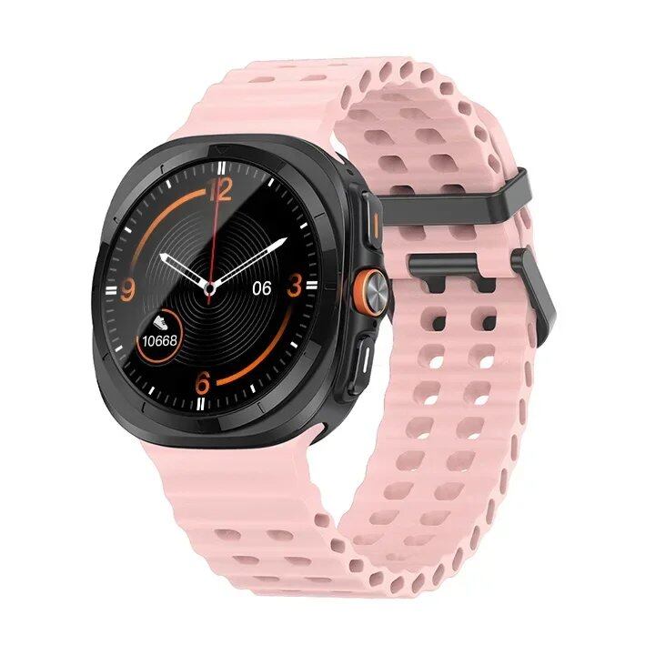 Galaxy Watch Ultra Marine Band, Silicone Sport Bracelet, Genuine Samsung Galaxy Watch 7 Ultra 47mm Strap, Band Color: ; Band Width: Galaxy Watch Ultra, Parallel Import