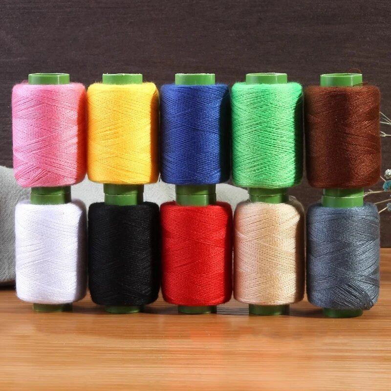 10/24 Colors Polyester Sewing Thread for Machine Embroidery, Hand Sewing, Craft Patches, and Steering Wheel Sewing. Color: Parallel Import.