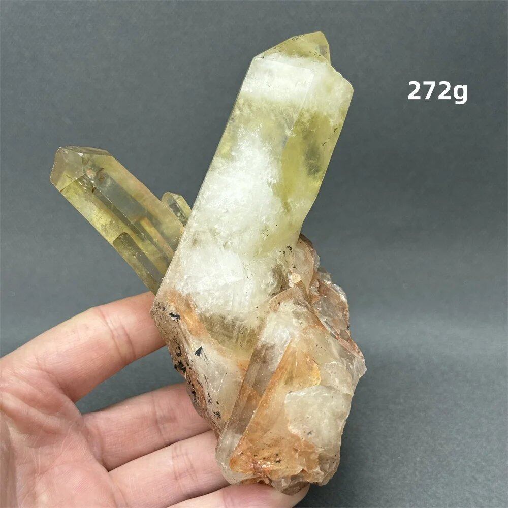 シトリン タワークリスタル 天然クォーツ 鉱石 エネルギー ヒーリング スピリチュアル オーラ 魔術 ホームデコレーション カラー: 並行輸入品