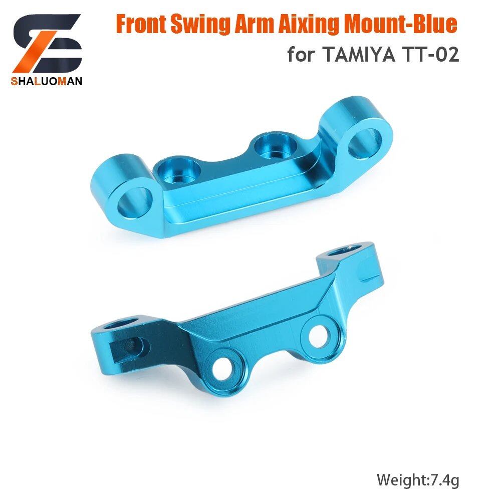 1/10 Scale RC Toy Car Tamiya TT-02/TT02 Swing Arm Shock Absorber, Steering Device, Bumper Sponge Upgrade Parts, Metal & Carbon Fiber, Parallel Import