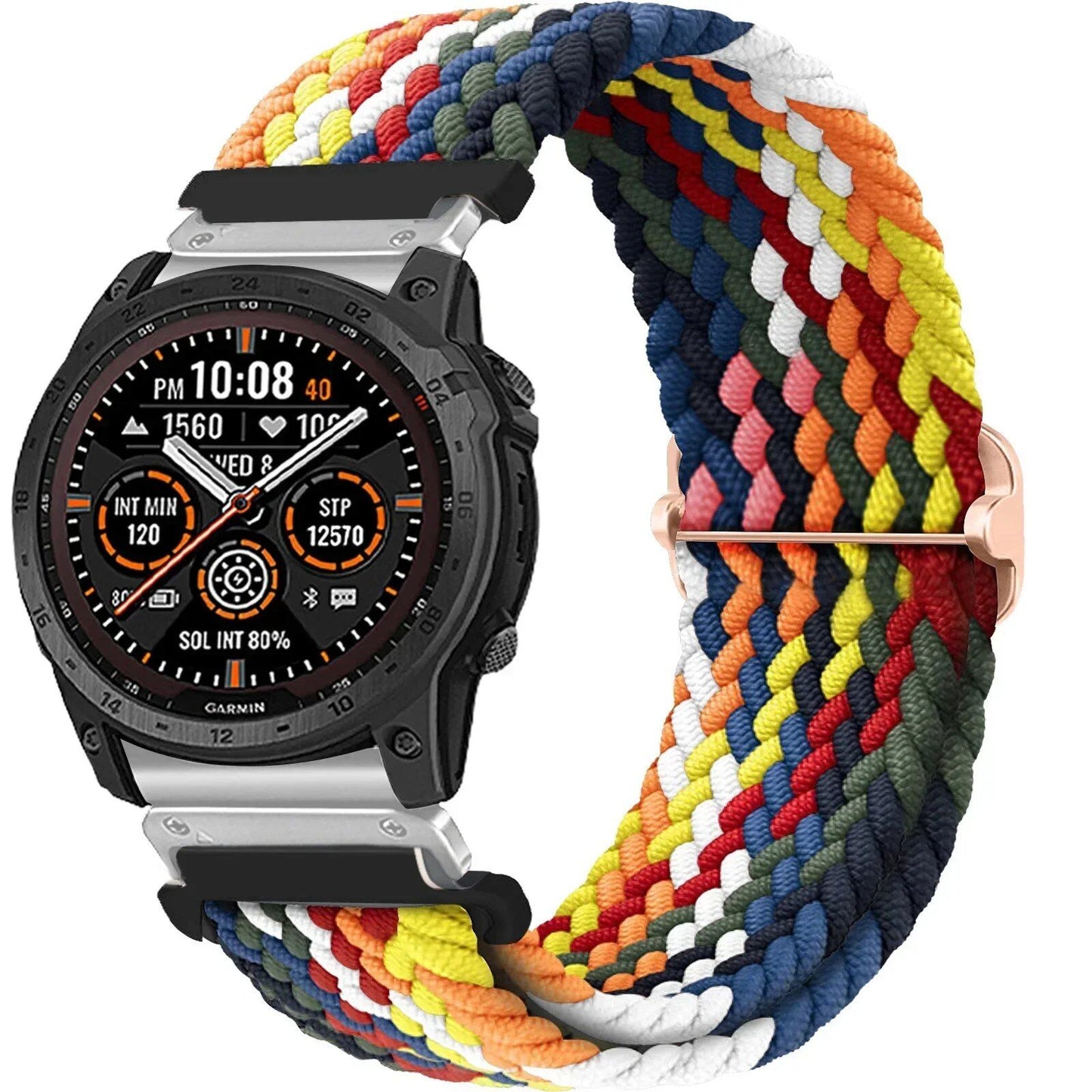 Nylon Loop Strap for Garmin Fenix 8/7/6 Pro/5 Plus, QuickFit Band, 22mm/26mm, Compatible with Garmin Smartwatches 3HR 945, Epix Gen 2, Band Color: mm, Parallel Import