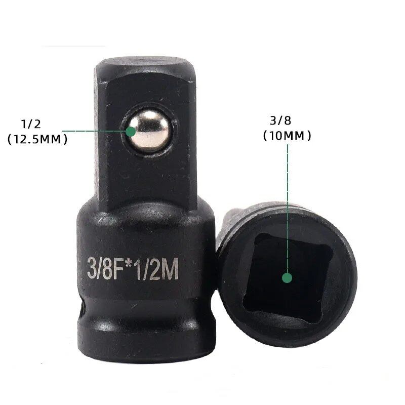 1/2" 3/8" 1/4" 3/4" Air Wobble Socket Extension Adapter for Electric Wrenches, Air Impact Wrench Conversion Socket, Ratchet Drive Joint, Color: Parallel Import