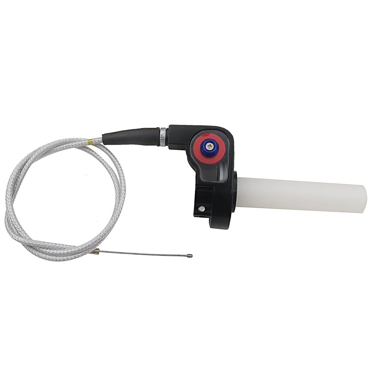 1/4" Quick-Turn Throttle Grip Set - Smooth Operation and Secure Grip, Includes 980mm Throttle Cable, for Dirt Bikes and Motocross, Parallel Import