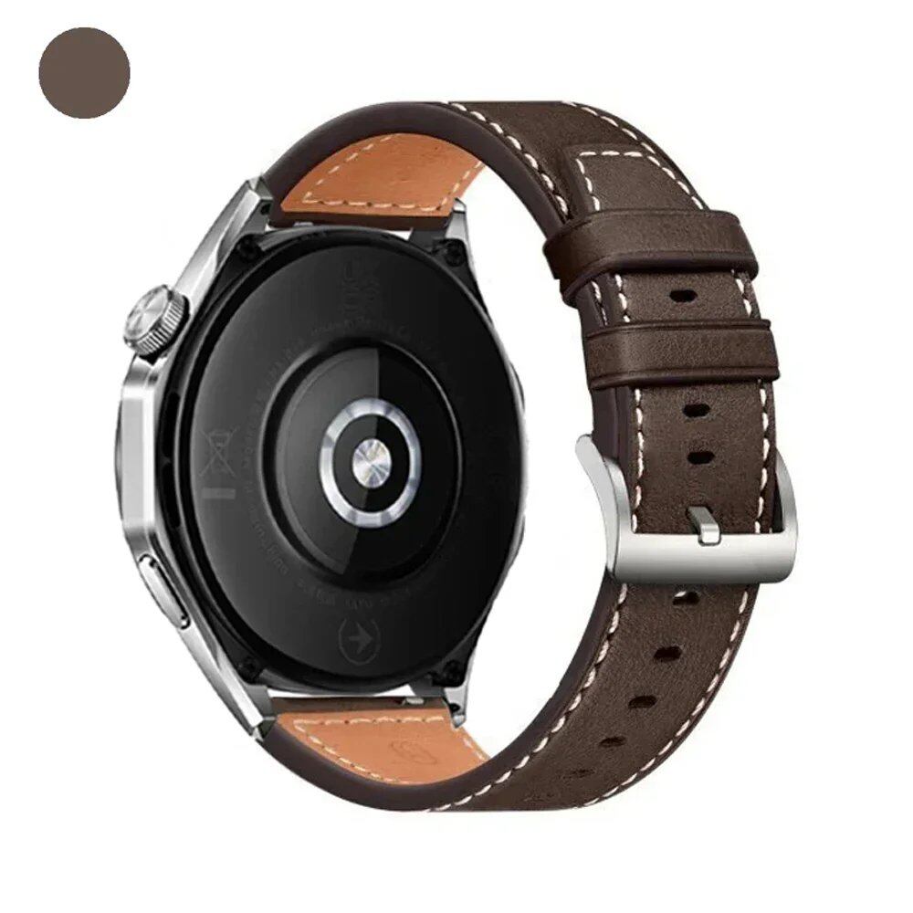 RealMi Watch Strap, 20mm/22mm Leather Replacement Strap for RealMi Watch S2/3/S2/3 Pro, Business Wristband, Band Color: mm, Universal, Parallel Import