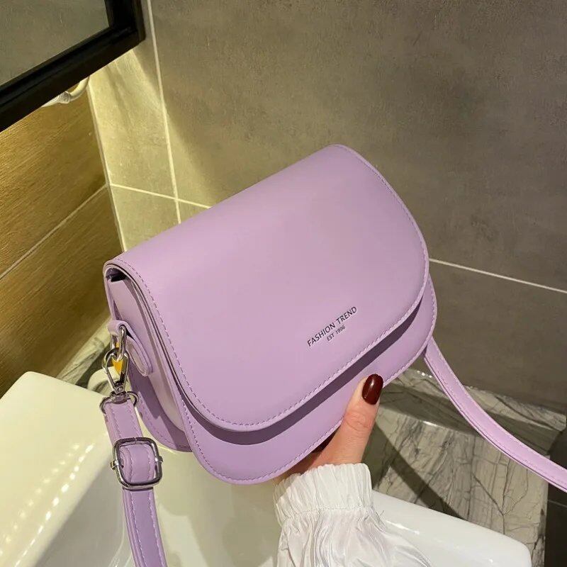 Women's Saddle Bag, Crossbody Bag, Summer, Simple, Stylish, Trendy, Overseas-Style Shoulder Bag, Parallel Import