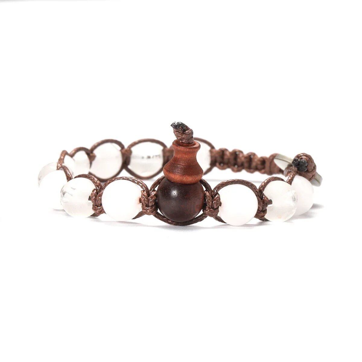 Natural Stone Prayer Bracelet, Tibetan Prayer Beads, Handmade Men's and Women's Bracelet, Yoga & Meditation Jewelry, Metal Color: Style, Parallel Import