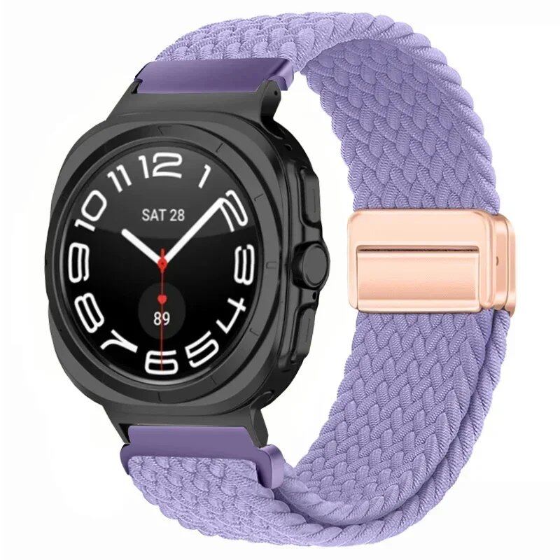 Replacement Nylon Loop Strap for Samsung Galaxy Watch Ultra (47mm) with Magnetic Buckle, Compatible with Galaxy Watch 7 Ultra, Band Color: Compatible with Galaxy Watch Ultra; Band Width: Compatible with Galaxy Watch Ultra (Parallel Import)