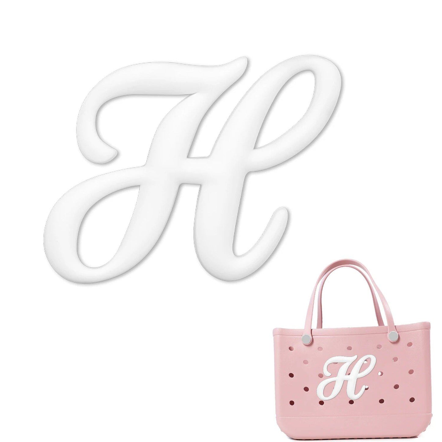 1/26 Scale PVC Greek Alphabet Bag Charms for Women, Beach Bag Decoration, Lettered Bag Accessories, Tote Bag Charms, Gift, Color, Parallel Import