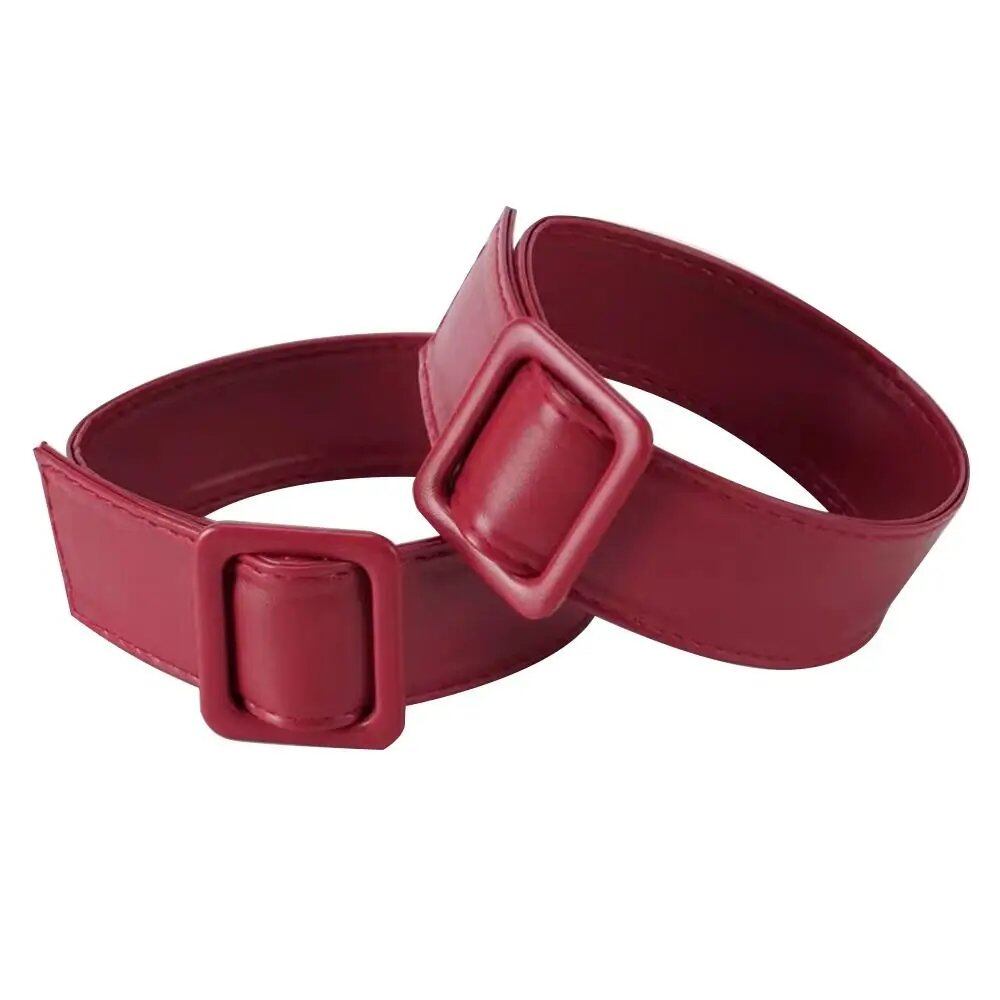 High-quality faux leather cuff band, durable replacement coat sleeve buckle, adjustable sleeve garter, coat, parallel import