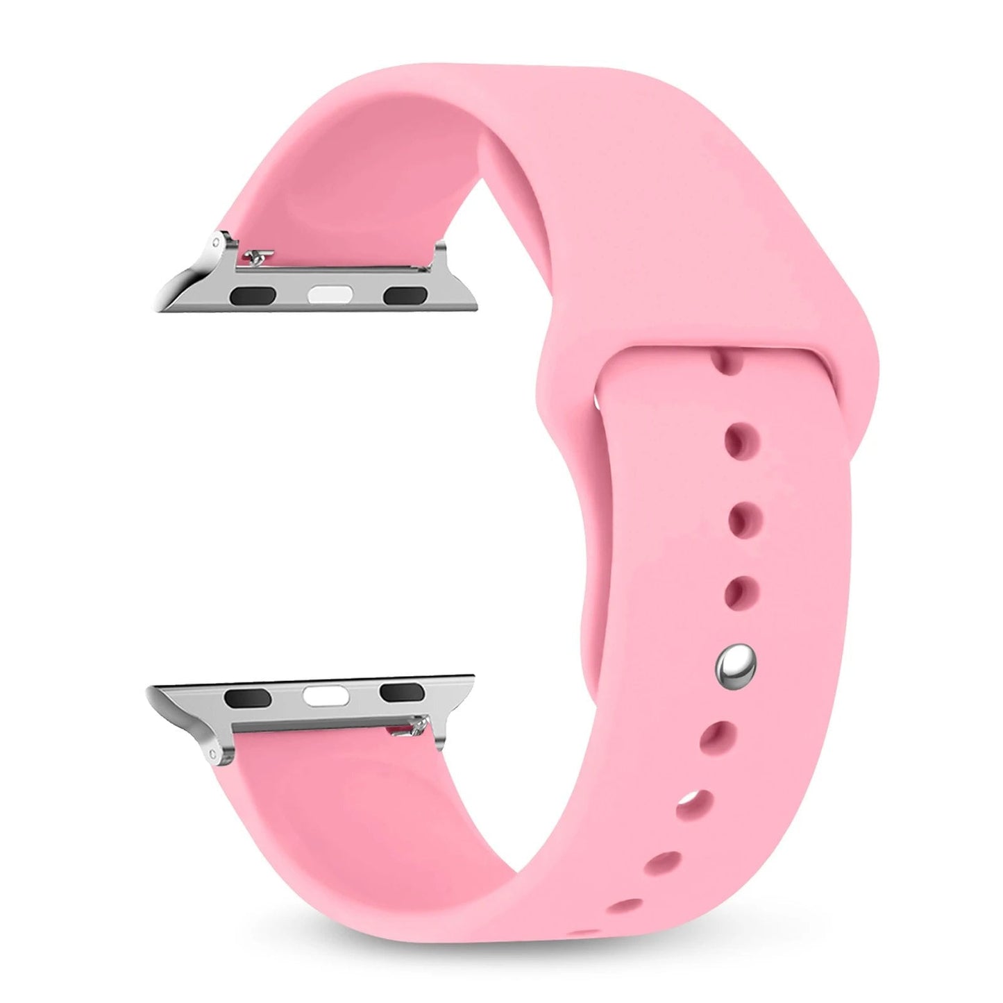Silicone Sport Band for Apple Watch, 45mm, 44mm, 42mm, 49mm, 40mm, and 41mm, Compatible with iWatch Series 9/8/7/6/5/4/3/SE/Ultra 2, Band Color: mm; Ships from: Parallel Import