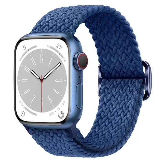 アップルウォッチUltra 2用ナイロンストラップ バンド 49mm 40mm 44mm 41mm 38mm 45mm対応 伸縮ブラidedループ ブレスレット iWatchシリーズ9/8/7/6/SE/5/4対応 バンドカラー:mm 並行輸入品