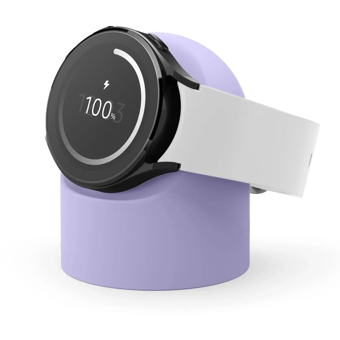 Silicone Charging Stand and Storage Stand for Samsung Galaxy Watch 7/6/5/4 (40mm, 44mm, 5 Pro, 45mm, Watch 4 Classic, 47mm, 46mm, 43mm, 42mm) Band Color: Parallel Import