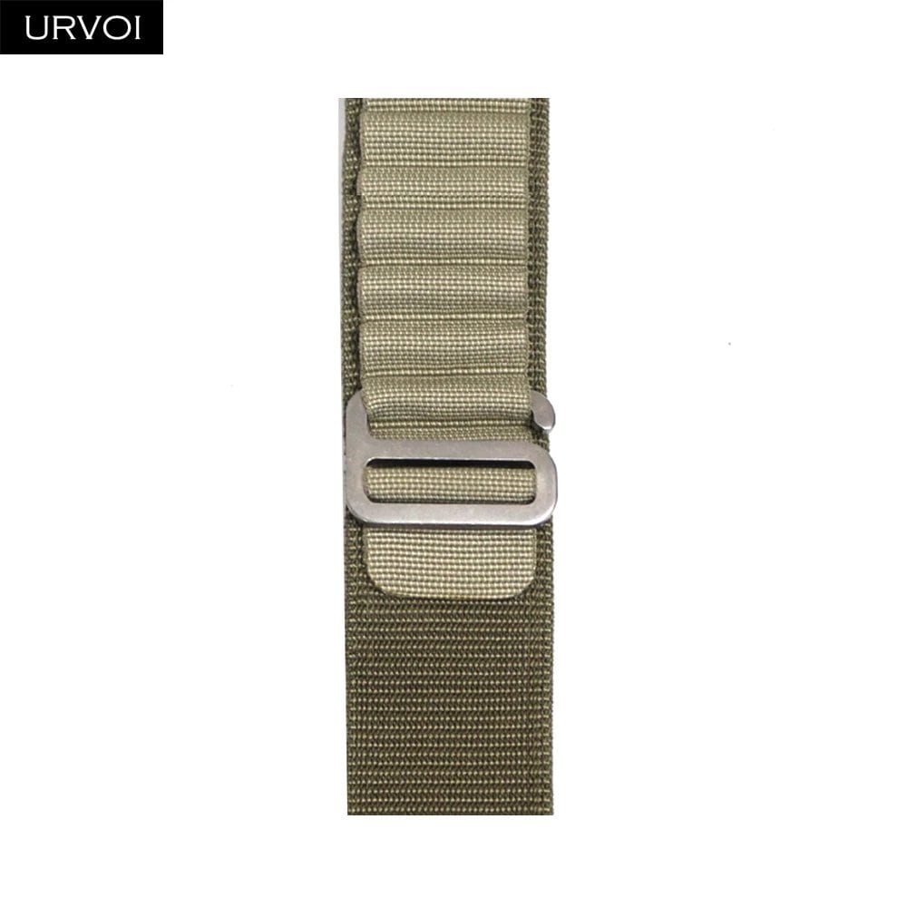 URVOI Apple Watch Ultra 2 Band, Compatible with Series 10/9/8/7/6/SE, Alpine Loop Black, G-Hook Closure, Polyester Woven Cord, Compatible with iWatch 49mm, Band Colors: 44mm, 45mm, 46mm, 49mm, Parallel Import