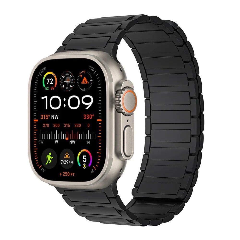 Magnetic Strap for Apple Watch, Silicone Wristband, 45mm, 44mm, 40mm, 46mm, 41mm, 42mm, 38mm, Compatible with iWatch Series 8/7/6/SE/9/10/Ultra 2/49mm, Band Color: mm; Parallel Import
