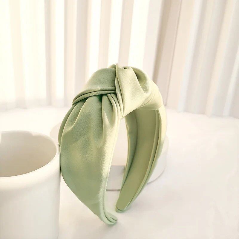 Satin Big Knot Hairband Headband Accessory for Women Wholesale Parallel Import