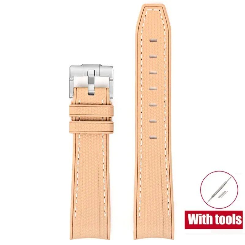 20mm Diving Strap with Curved Ends for Omega and Swatch Moonwatch, Silicone Rubber, Compatible with Rolex, Men's and Women's, Band Color: 20mm; Band Width: 20mm, Parallel Import