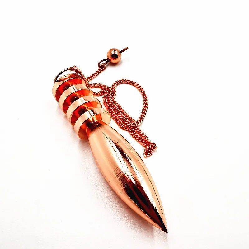 New Brass Dowsing Pendulum - Reiki Healing & Divination Pendant, Spiritual Wicca Amulet for Men, Screw-Shaped Pendulum, Radiestia, Parallel Import