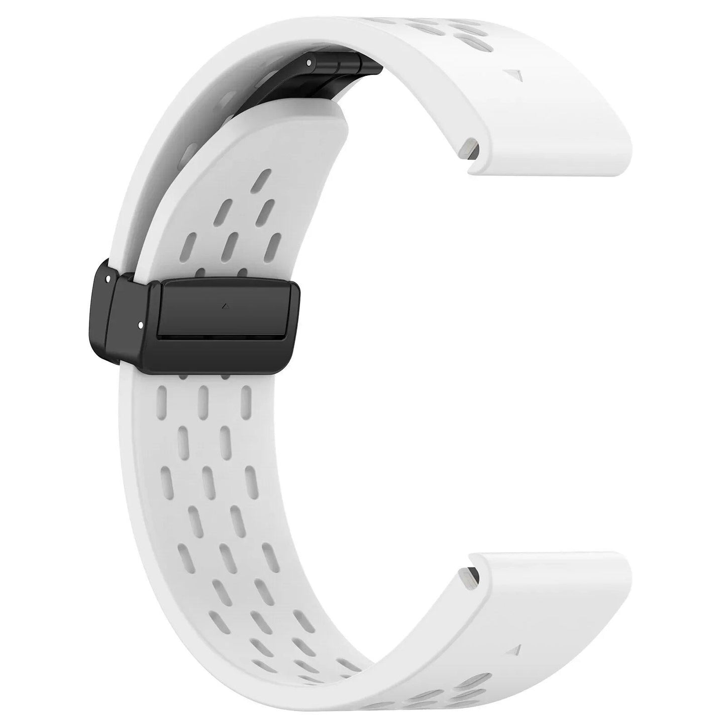 22mm and 26mm QuickFit Magnetic Silicone Bands for Garmin Fenix 6/6X/6XPro/7/7X/5/5s/5X/5XPlus/3 and Forerunner 965/945. Band Color: mm. Parallel Import.