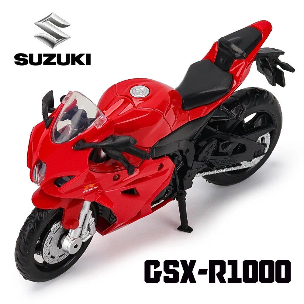 1/18スケール スズキ GSX-R1000 ダイキャスト バイクモデル 合金製 スタティックモデル おもちゃ ギフト カラー:1-18 並行輸入品