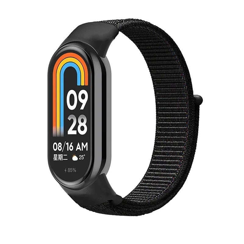 Xiaomi Mi Band 9/8/7/6/5/4/3 対応 ナイロンループストラップ NFCスマートウォッチ用交換バンド スポーツリストバンド サイズ:Mi Band 並行輸入品