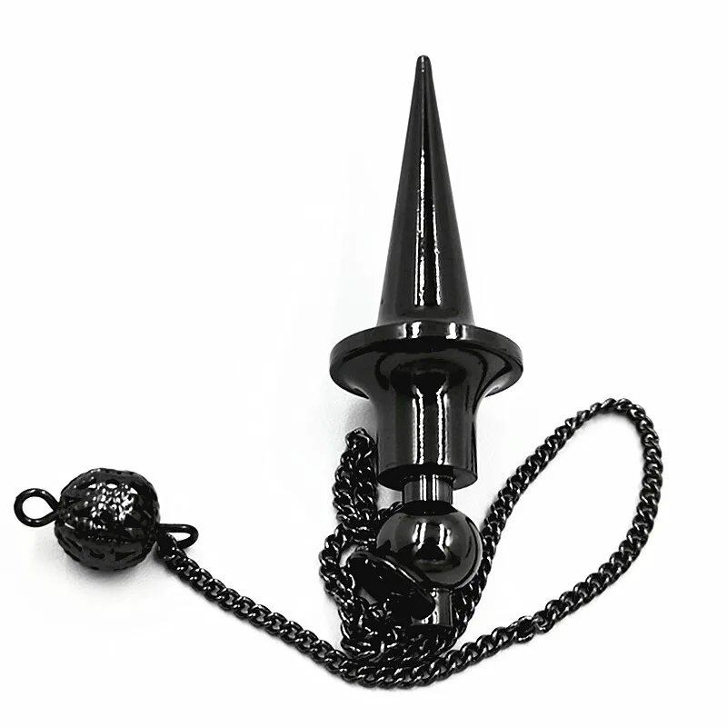 Metal Charm Pendulum for Dowsing, Divination, and Reiki Healing, Spiritual and Wiccan, Unisex, Screw Shape, Radiestia, Parallel Import