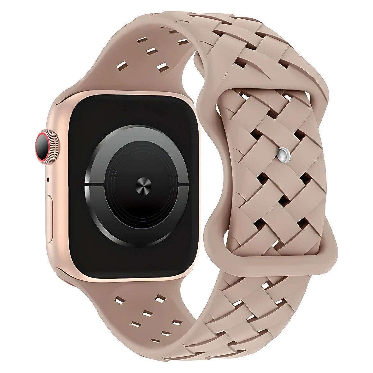 Apple Watch用シリコーンスポーツストラップ - Ultra 2/SE/Series 9/8/7/6/5対応 49mm・46mm・44mm・42mm・41mm・40mm 通気性バンド ;発送元: 並行輸入品