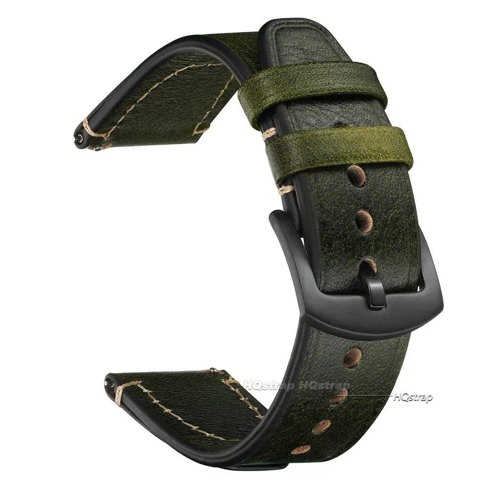 Quick Release Vintage Leather Watch Strap for Rolex, 18mm, 20mm, 22mm, Men's and Women's, Band Color: mm, Parallel Import