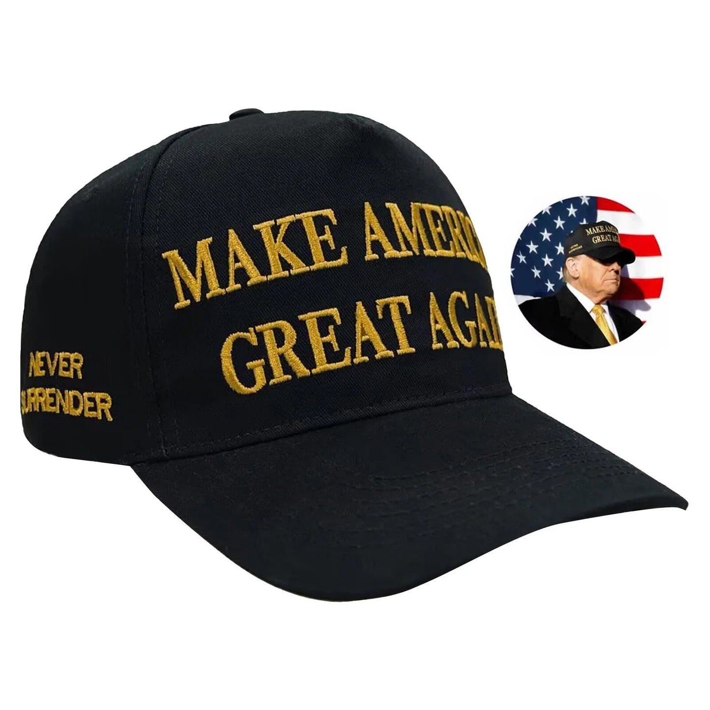 New Donald Trump Cap 45-47 Presidential Hat USA Snapback Baseball Cap Stylish Embroidered Parallel Import