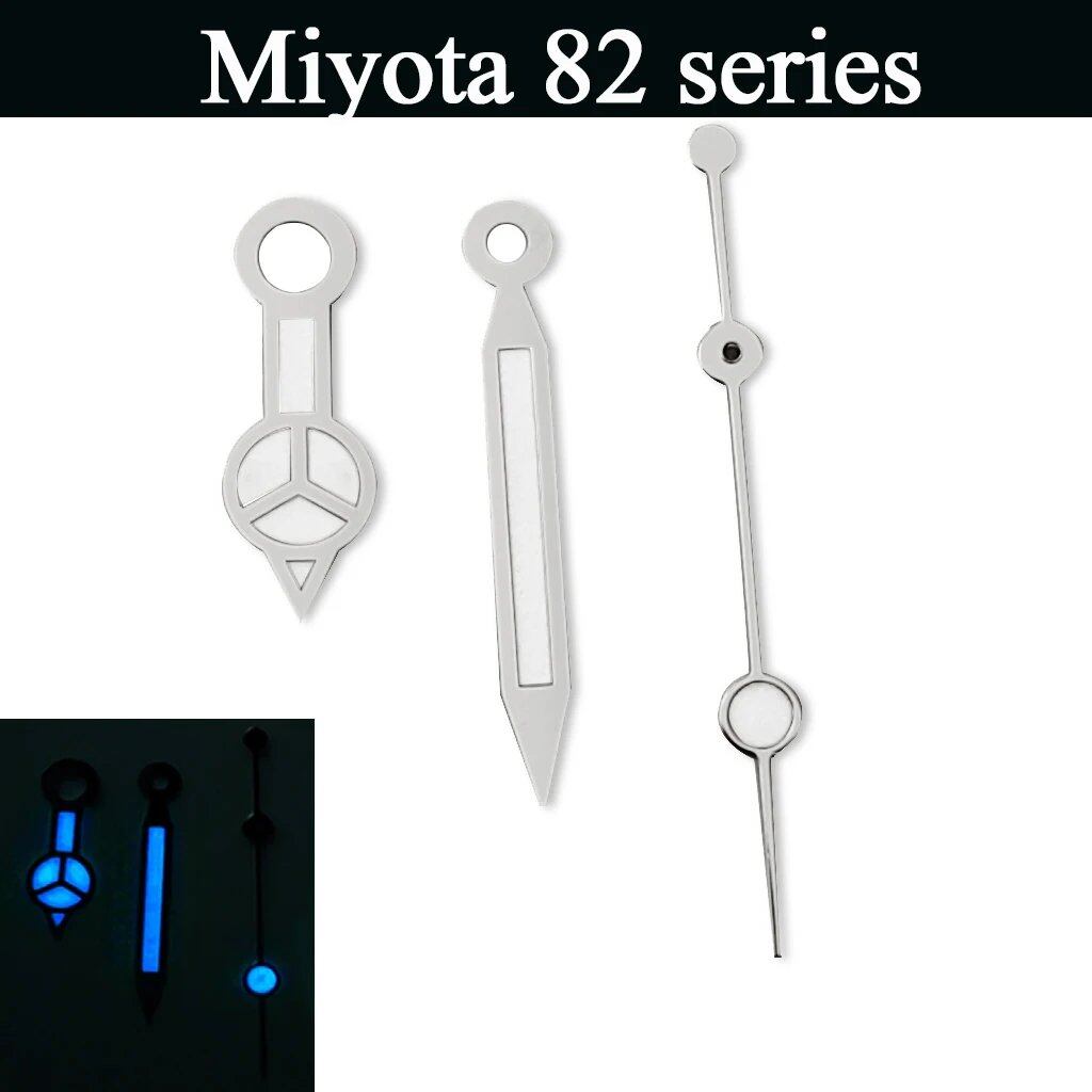 "Watch Hands, Silver, Green, Blue, Luminous Hands for NH35, NH36, ETA2824, 2836, Miyota8205, 8215, 821A, Meiju DG2813, 3804" Color: Parallel Import