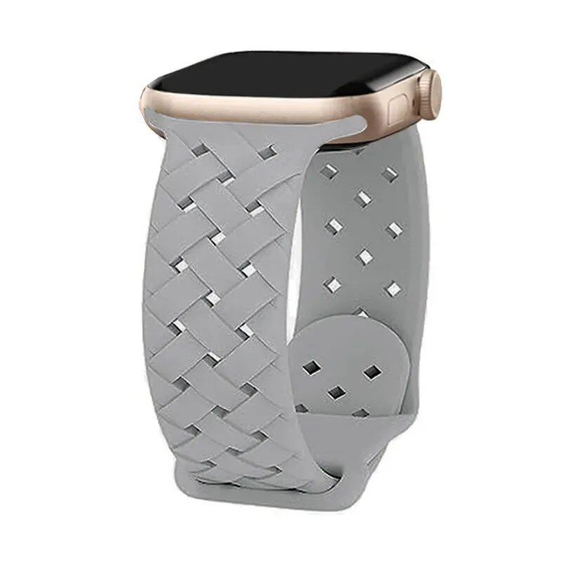 Braided Apple Watch Strap, Breathable, 44mm, 40mm, 45mm, 49mm, 41mm, 42mm, Compatible with iWatch Series 8, 7, SE, 3, 4, 5, 6, Ultra, Band Color: mm, Parallel Import