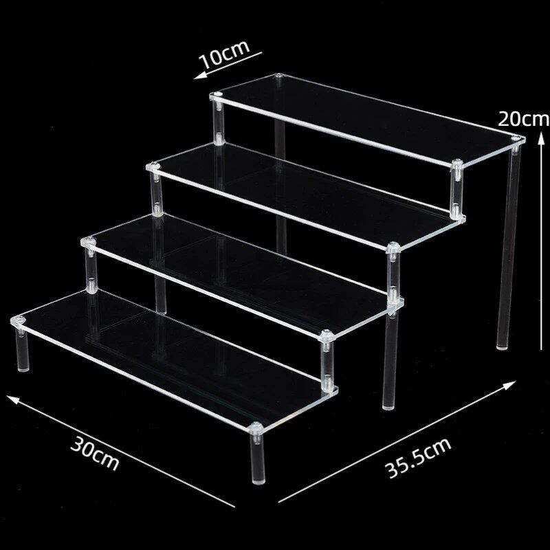 1-5 Tier Acrylic Display Stand/Clear Case (for Cupcakes, Perfume, Dolls, Amiibo, and Funko POP Figures) Color: Parallel Import