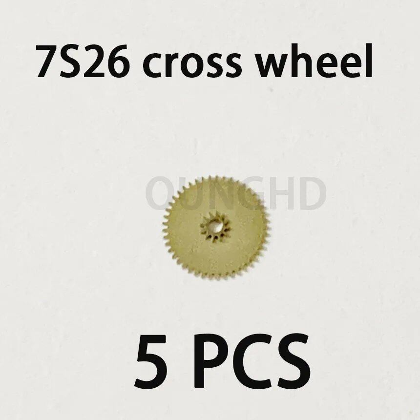 Original compatible Seiko 7S26 movement center wheel, three-wheel, time wheel, sub-wheel, span wheel, second wheel, escape wheel. Parallel import.