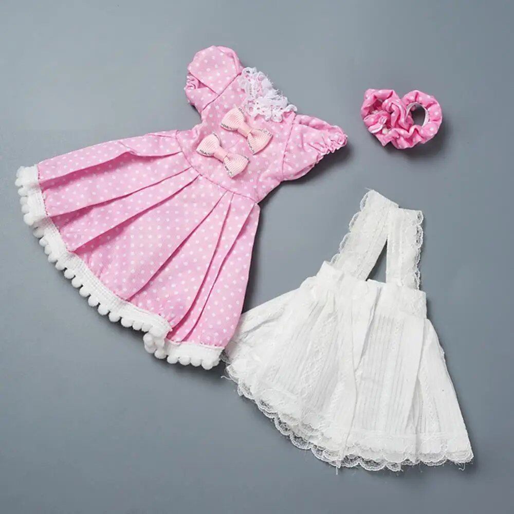 1/6 BJD Doll Accessories Dress for Girls, Toy Gift, Color Matching, Cute Decoration, Small Clothes, Color: ; Size: Doll Not Included, Parallel Import