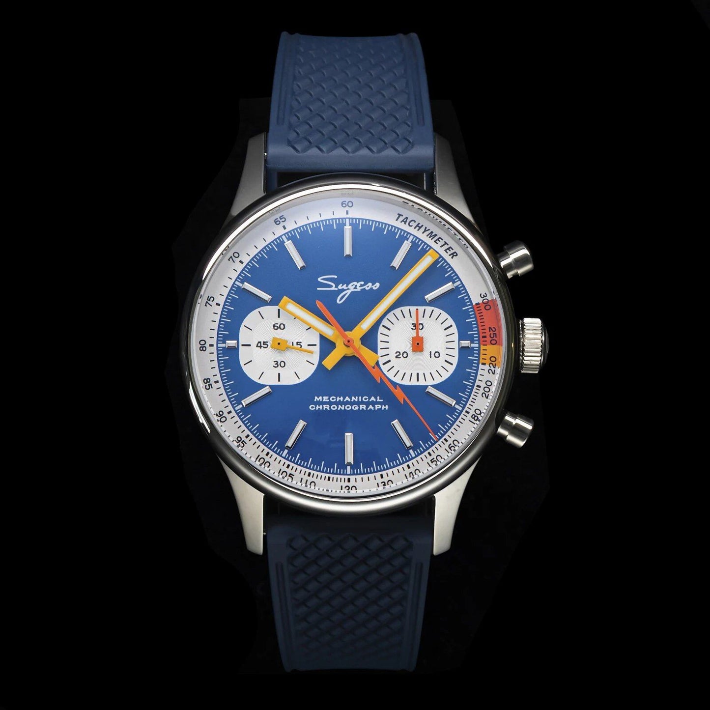 Sugesu Pilot's Watch ST19 Origin Movement Swan Neck Chronograph Mechanical Wristwatch with Sapphire Crystal, Military Racing, 1963 Limited Edition, Size: ; Ships from: Parallel Import