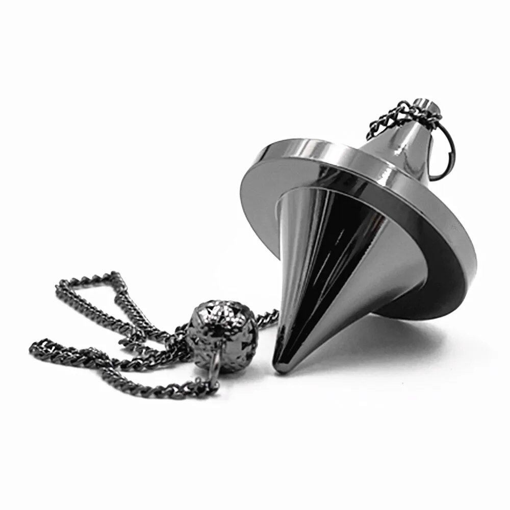 Ya.x Spinning Top Design Reiki Pendulum - Brass Metal Pendulum for Divination, Chakra Testing, and Spiritual Energy (Imported)