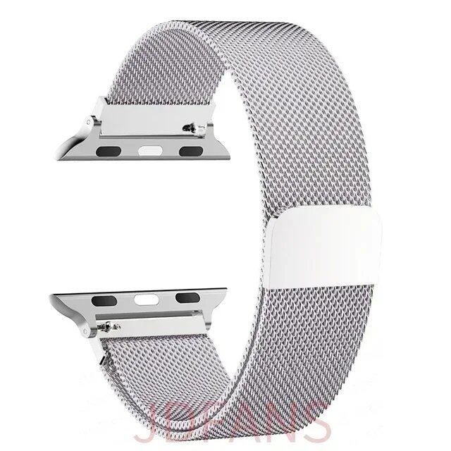 Milanese Loop Strap for Apple Watch, 44mm, 40mm, 45mm, 41mm, 42-38-44mm, Ultra 2, 49mm Metal Band, Compatible with iWatch Series 9, 8, 7, 6, SE, 5, 4, and 3, Band Color: mm, Parallel Import