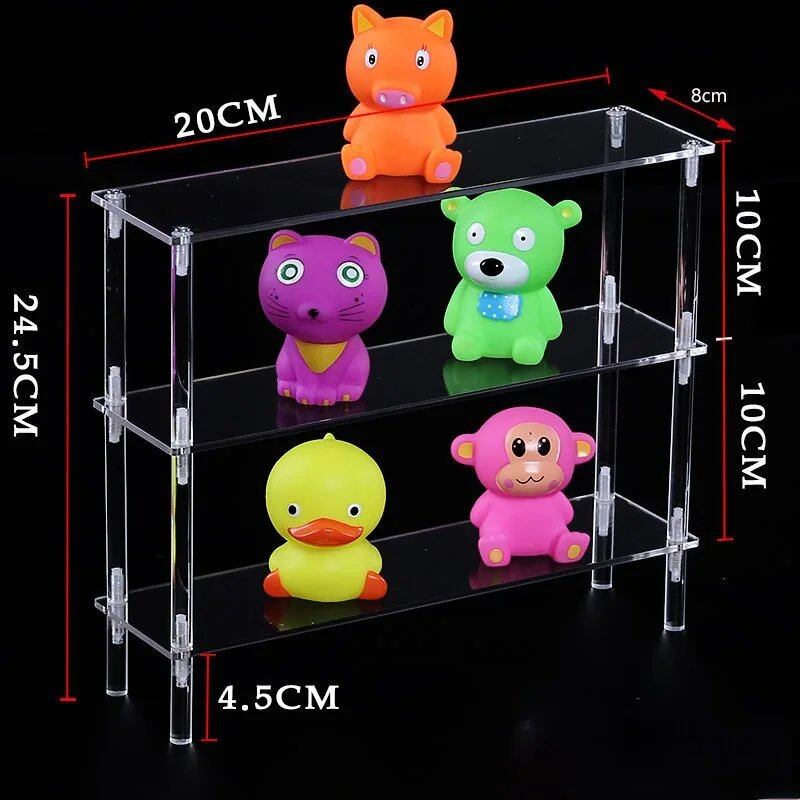 1-5 Tier Acrylic Display Stand/Clear Case (for Cupcakes, Perfume, Dolls, Amiibo, and Funko POP Figures) Color: Parallel Import