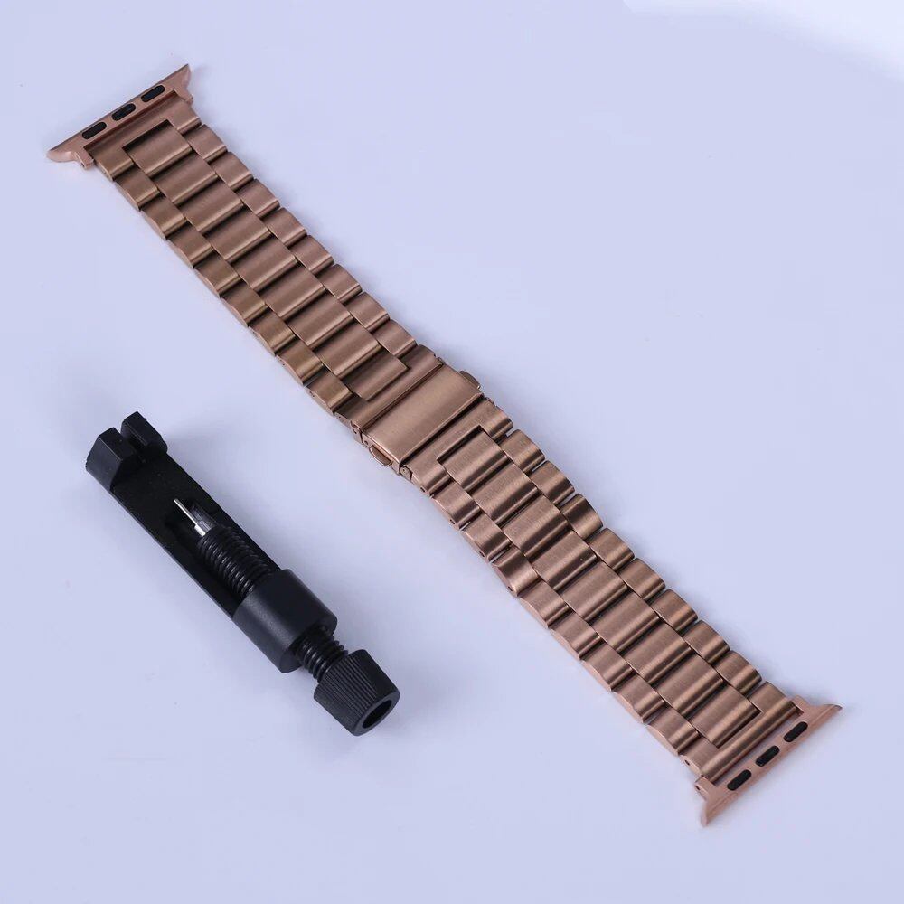Stainless Steel Metal Band Strap for Apple Watch 10 (46mm) - Compatible with iWatch 10/9/8/Ultra (49mm, 42/44/38mm) - Band Color: mm; Parallel Import