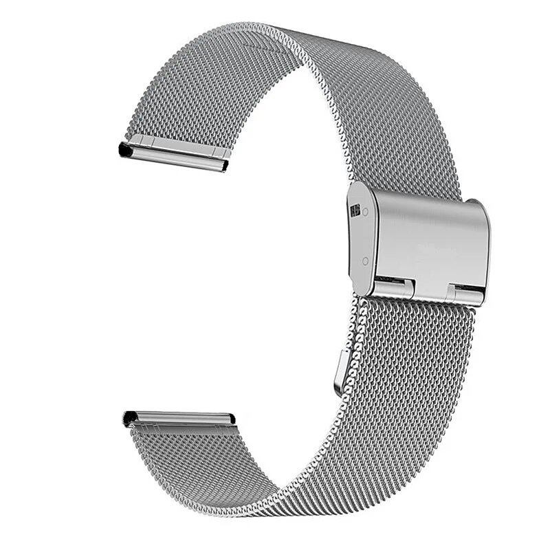 Universal Milanese Watch Band, 18mm, 20mm, 22mm, Silver, Gold, Metal, Stainless Steel Strap, Replacement Bracelet for Smartwatches, Band Color: mm, Parallel Import