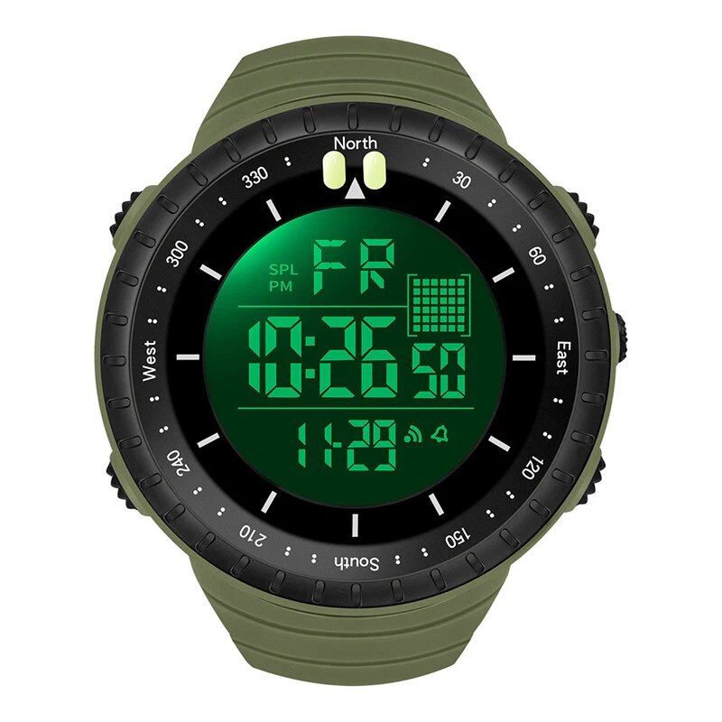 New Men's Sports Digital Watch with Stopwatch, Date and Day Display, Outdoor Waterproof, Electronic Watch, SK85 Color, Parallel Import